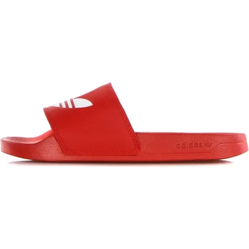 Sliders, male, , Size: 13 US Lite Mens Slippers Scarlet/White - Adidas - Modalova