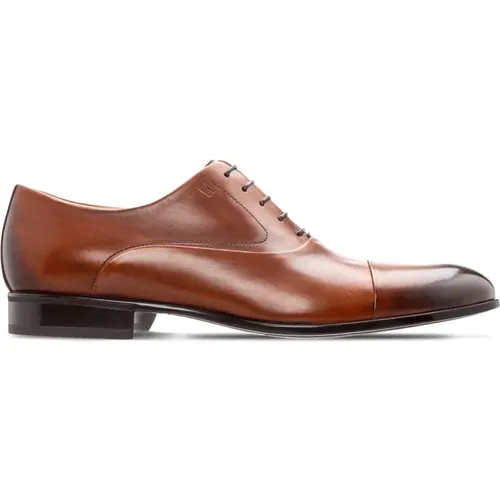 Klassische Cognac Oxford Schuhe , Herren, Größe: 40 EU - Moreschi - Modalova
