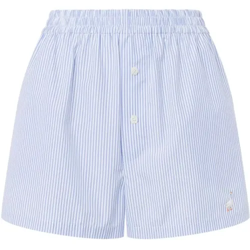 Short Shorts, female, , Size: XS Pastel Elasticated Waistband Shorts - Moschino - Modalova