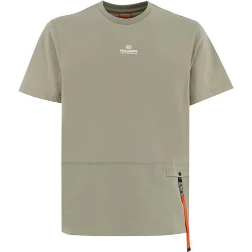 Hybrid Crewneck T-Shirt mit Tasche - Parajumpers - Modalova