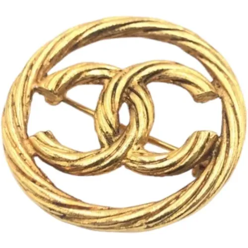 Pre-owned Jewellery, female, , Size: ONE SIZE Pre-owned Metal brooches - Chanel Vintage - Modalova