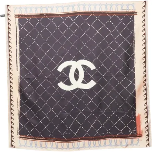 Pre-owned Scarves, female, , Size: ONE SIZE Pre-owned Silk scarves - Chanel Vintage - Modalova