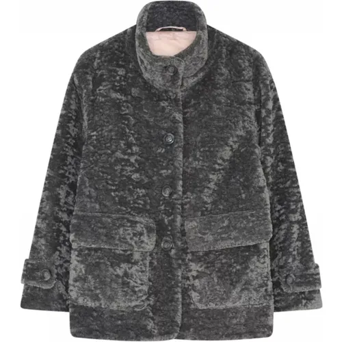 Kunstpelz Mantel Jacke Eleganter Stil , Damen, Größe: M - Gustav - Modalova