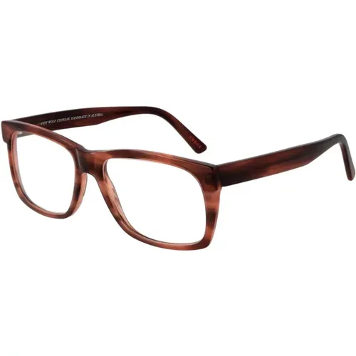 Glasses, unisex, , Size: ONE SIZE Rectangle Optical Frames - Andy Wolf - Modalova