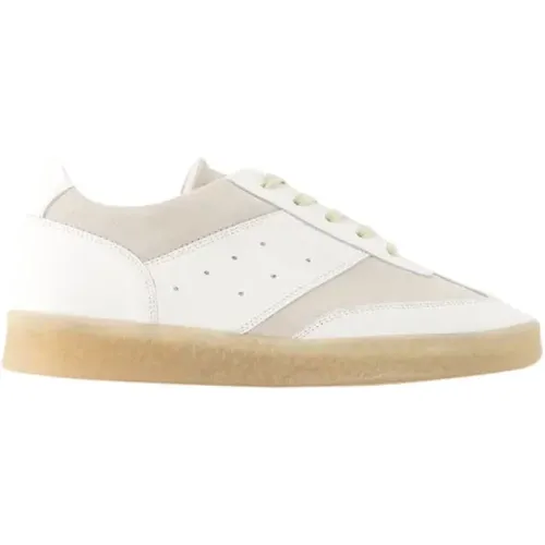 Weiße Ledersneaker , Damen, Größe: 40 EU - Maison Margiela - Modalova