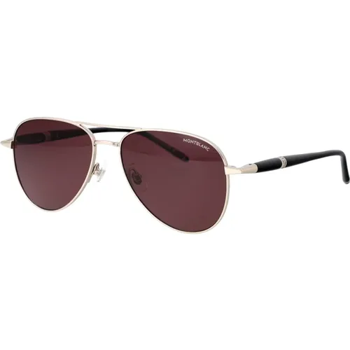 Stylish Sunglasses Mb0345S , male, Sizes: 57 MM - Montblanc - Modalova
