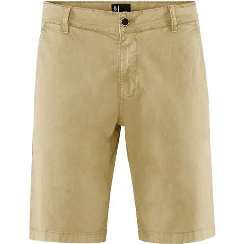 Cotton Gabardine Chino Bermuda Shorts , male, Sizes: W29, W33, W31 - BomBoogie - Modalova