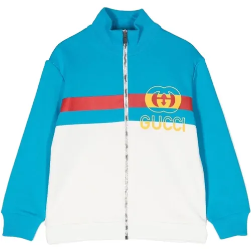 Logo Zip Kinder Sweatshirt Gucci - Gucci - Modalova