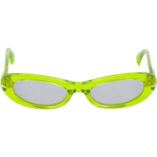 Sunglasses, female, , Size: 53 MM Slim Oval 'Numero Uno' Sunglasses - Le Specs - Modalova