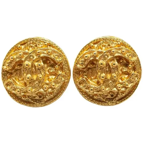 Pre-owned Jewellery, female, , Size: ONE SIZE Pre-owned Metal earrings - Chanel Vintage - Modalova