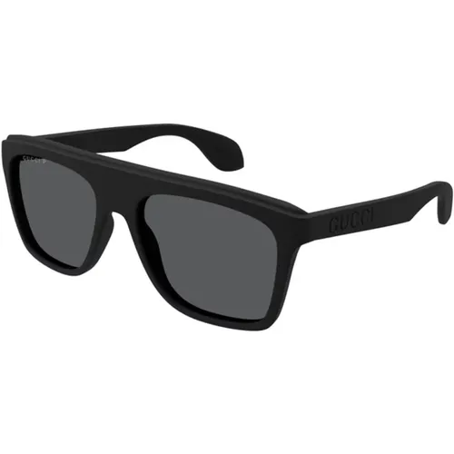 Stylish Grey Sunglasses , unisex, Sizes: 57 MM - Gucci - Modalova