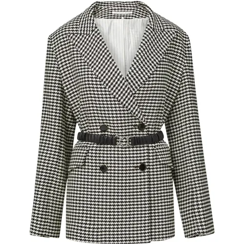 Hutchinson Houndstooth Dickey Jacke - Veronica Beard - Modalova