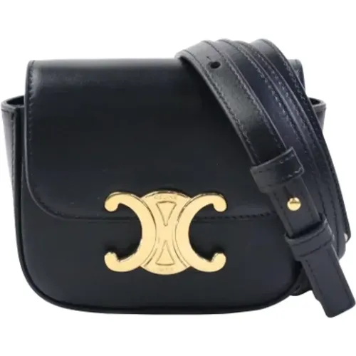 Pre-owned Cross Body Bags, female, , Size: ONE SIZE Pre-owned Leather celine-bags - Celine Vintage - Modalova