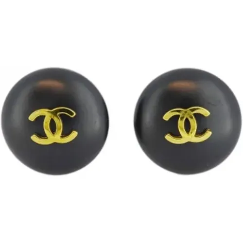 Pre-owned Jewellery, female, , Size: ONE SIZE Pre-owned Plastic earrings - Chanel Vintage - Modalova