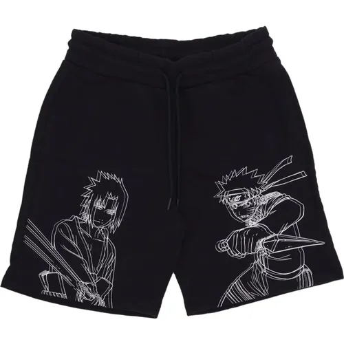 Casual Shorts, male, , Size: S Naruto & Sasuke Sweatshorts - Dolly Noire - Modalova