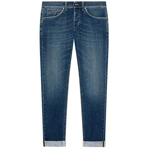Skinny Fit Denim Jeans , Herren, Größe: W35 - Dondup - Modalova