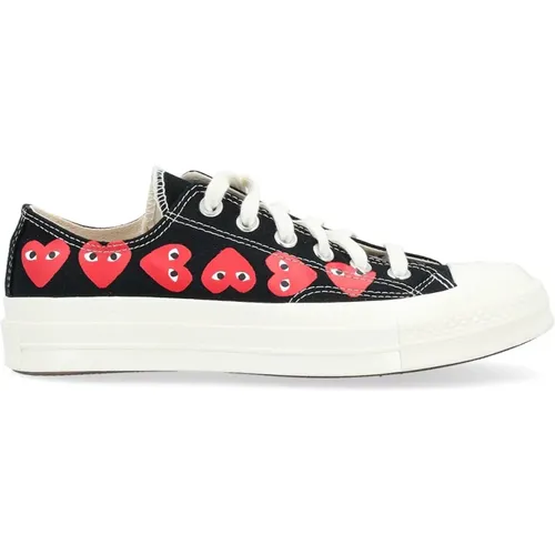 Sneakers, male, , Size: 12 US Red Heart Canvas Sneakers - Comme des Garçons Play - Modalova