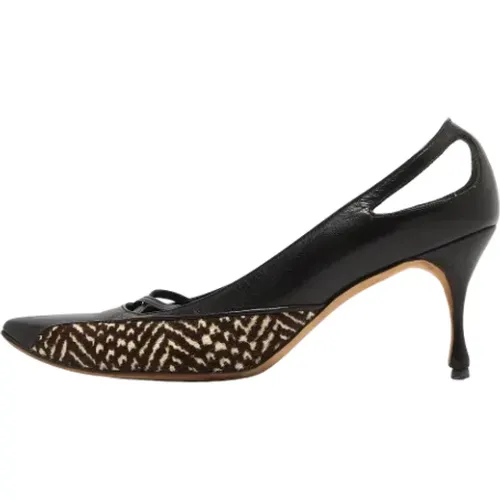 Pre-owned Pumps, female, , Size: 7 US Pre-owned Leather heels - Manolo Blahnik Pre-owned - Modalova