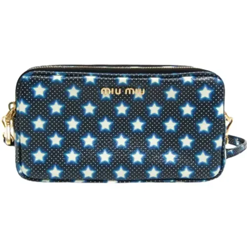 Pre-owned Cross Body Bags, female, , Size: ONE SIZE Pre-owned Leather shoulder-bags - Miu Miu Pre-owned - Modalova