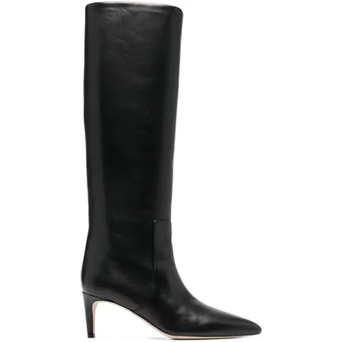 Calf Leather Heeled Boots , female, Sizes: 5 UK - Paris Texas - Modalova
