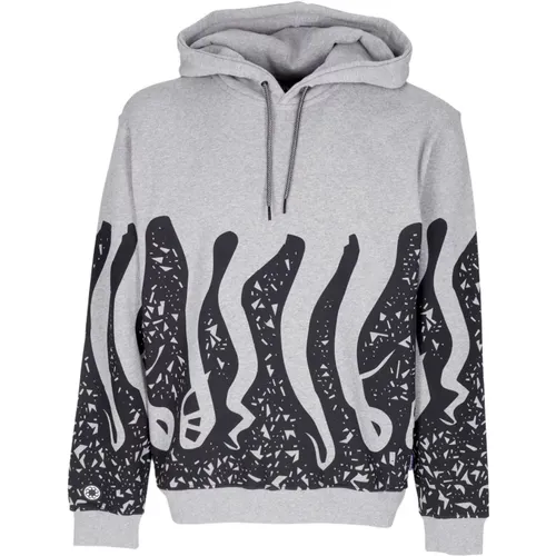 Hoodies, male, , Size: S Stamp Hoodie Light Grey - Octopus - Modalova