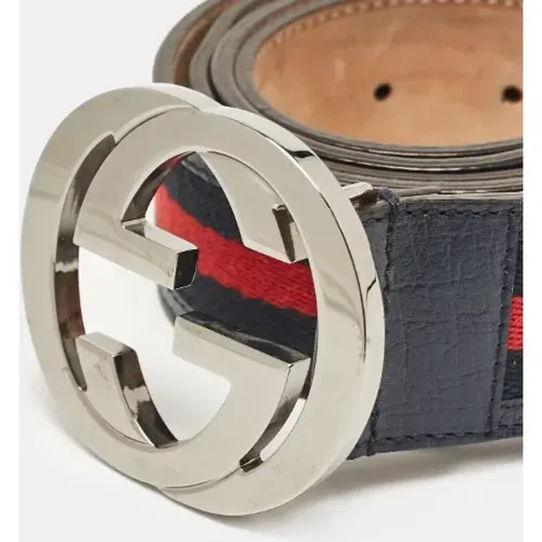 Pre-owned Belts, male, , Size: ONE SIZE Pre-owned Canvas belts - Gucci Vintage - Modalova