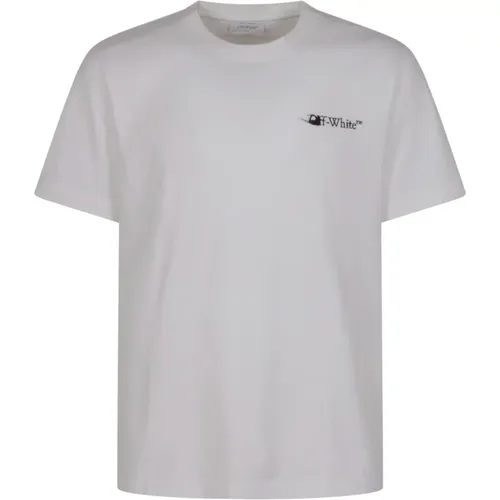 Off , T-Shirts, male, , Size: 2XL NK Arrow Slim S/S TEE - Off White - Modalova