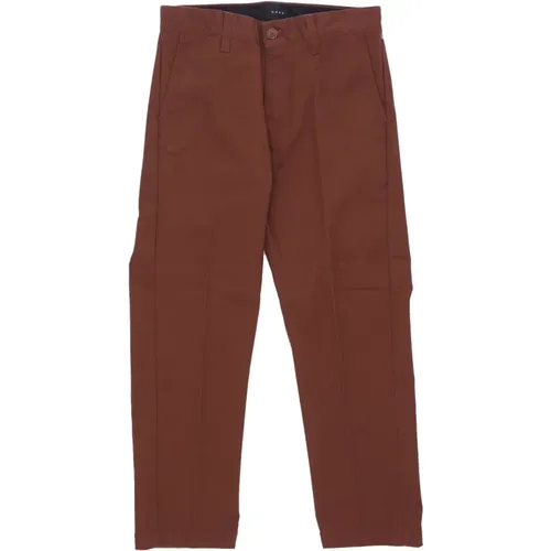 Structured Fabric Flooded Pants , male, Sizes: W34, W30 - Obey - Modalova