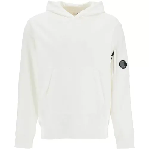 Lens Hoodie mit Logo-Elastikeinsatz , Herren, Größe: L - C.P. Company - Modalova