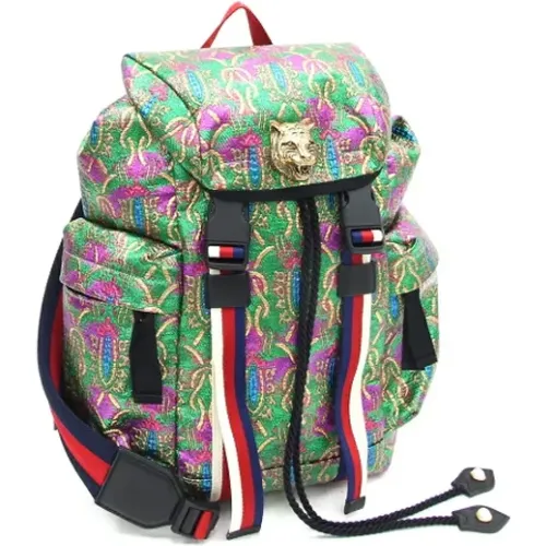 Pre-owned Backpacks, female, , Size: ONE SIZE Pre-owned Canvas gucci-bags - Gucci Vintage - Modalova