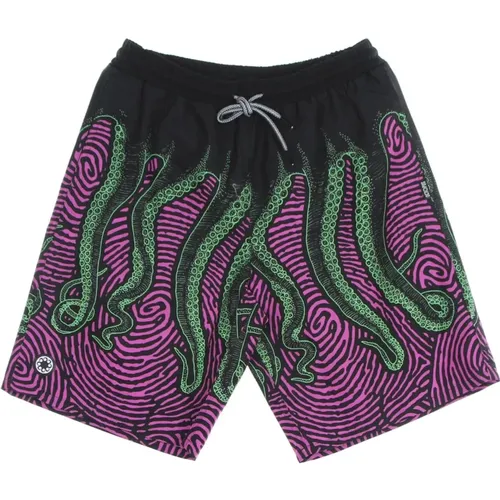 Casual Shorts, male, , Size: XS Boardshorts Black - Octopus - Modalova