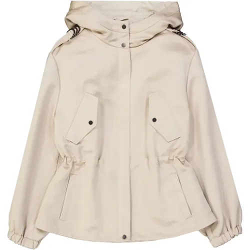 Zipped Jacket with Drawstring Hem , female, Sizes: S - BRUNELLO CUCINELLI - Modalova