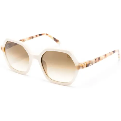 Weiße Sonnenbrille für den täglichen Gebrauch , Damen, Größe: 54 MM - Etnia Barcelona - Modalova