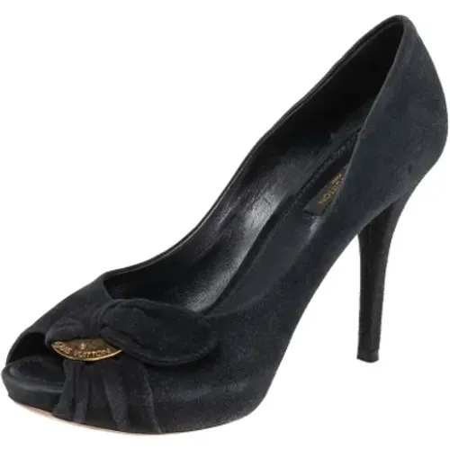 Pre-owned Pumps, female, , Size: 8 US Pre-owned Suede heels - Louis Vuitton Vintage - Modalova