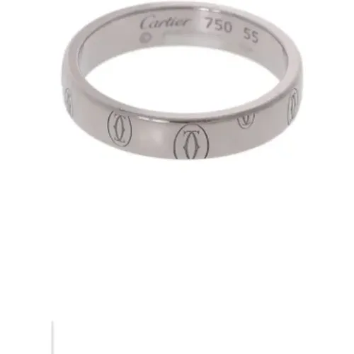 Pre-owned Jewellery, female, , Size: ONE SIZE Pre-owned White Gold rings - Cartier Vintage - Modalova