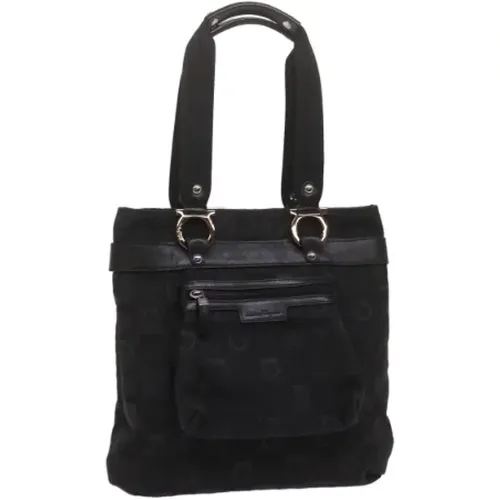 Pre-owned Tote Bags, female, , Size: ONE SIZE Pre-owned Canvas shoulder-bags - Salvatore Ferragamo Pre-owned - Modalova