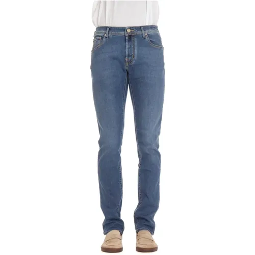 Slim-Fit Sartorial Denim Jeans Nick , male, Sizes: W32, W36, W37, W33, W35 - Jacob Cohën - Modalova
