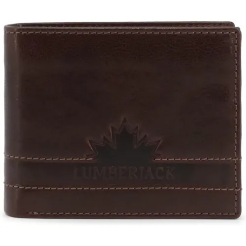 Wallets & Cardholders, male, , Size: ONE SIZE Stylish Leather Wallet with Multiple Compartments - Lumberjack - Modalova