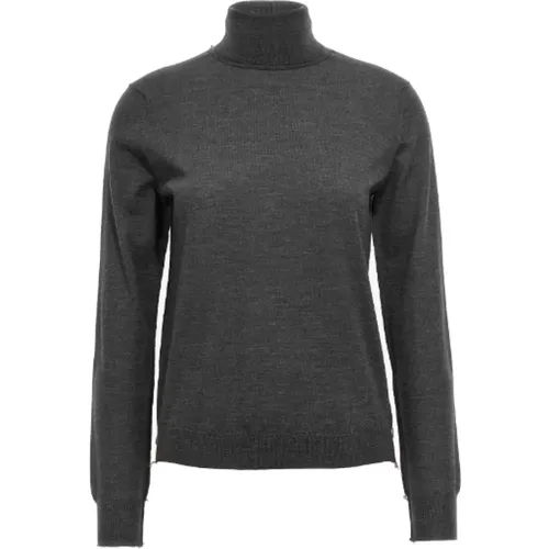 Turtlenecks, male, , Size: M Grey Knitwear for Women - Maison Margiela - Modalova