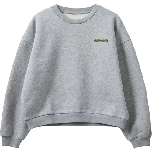 Cool Print Sweatshirt Grey Melange , Damen, Größe: M - Sofie Schnoor - Modalova