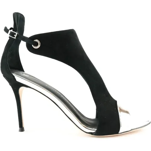 Silberne ShootingArgento Schuhe , Damen, Größe: 36 1/2 EU - giuseppe zanotti - Modalova