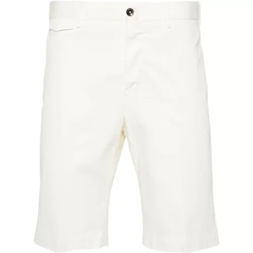 Weiße Baumwoll-Bermuda-Shorts , Herren, Größe: M - PT Torino - Modalova
