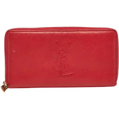 Pre-owned Wallets, female, , Size: ONE SIZE Pre-owned Leather wallets - Yves Saint Laurent Vintage - Modalova