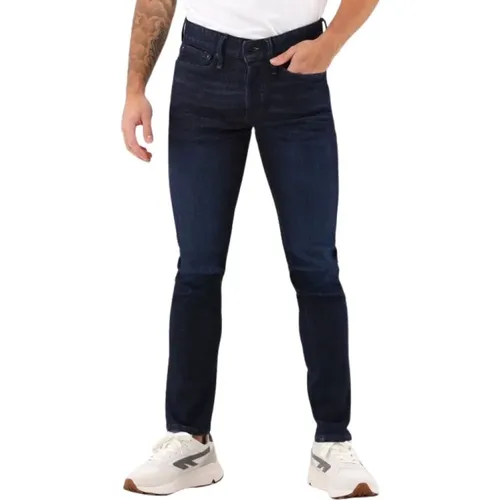 Skinny Fit Dunkle Waschung Jeans , Herren, Größe: W32 - Denham - Modalova