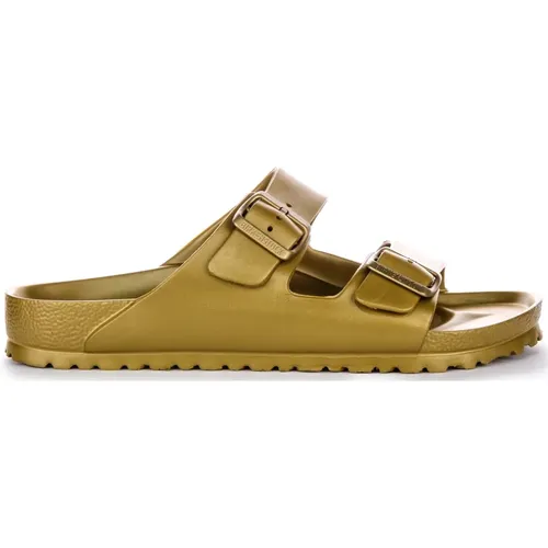 Gold Eva Two-Strap Sandal , female, Sizes: 5 UK, 4 UK - Birkenstock - Modalova