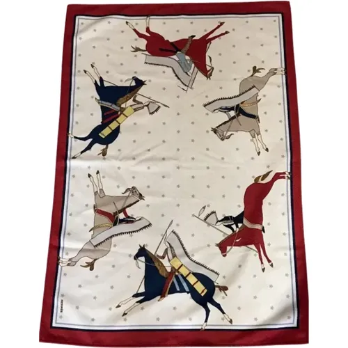 Pre-owned Scarves, female, , Size: ONE SIZE Pre-owned Cashmere scarves - Hermès Vintage - Modalova