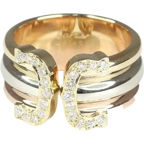 Pre-owned Rose Gold rings , female, Sizes: ONE SIZE - Cartier Vintage - Modalova