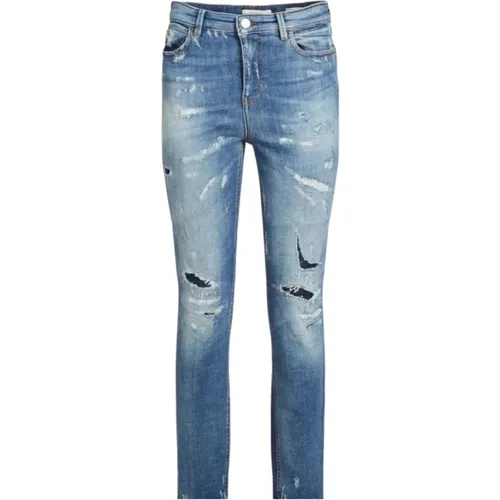 Damen Skinny Denim Blaue Jeans , Damen, Größe: W31 - Guess - Modalova