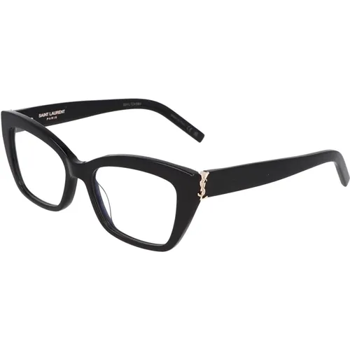 Cat-eye Acetate Glasses SL M117 , unisex, Sizes: 53 MM - Saint Laurent - Modalova