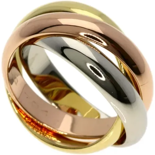 Pre-owned Jewellery, female, , Size: ONE SIZE Pre-owned Rose Gold rings - Cartier Vintage - Modalova